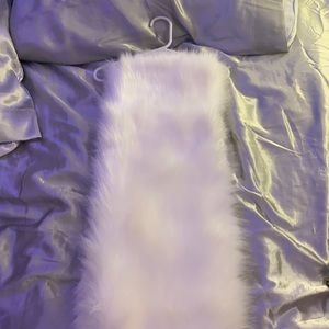 Faux fur shawl